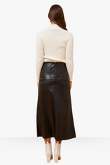 Fifi pleather skirt -  Black