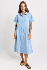 Willow Denim Shirt Dress - Medium Wash