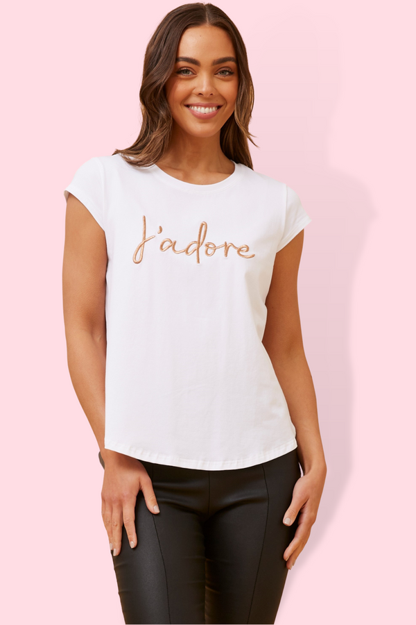 Coco Jadore Graphic Tee - White