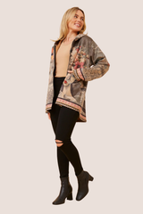 Jenny faux suede jacket - olive
