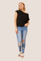 Evie top - black