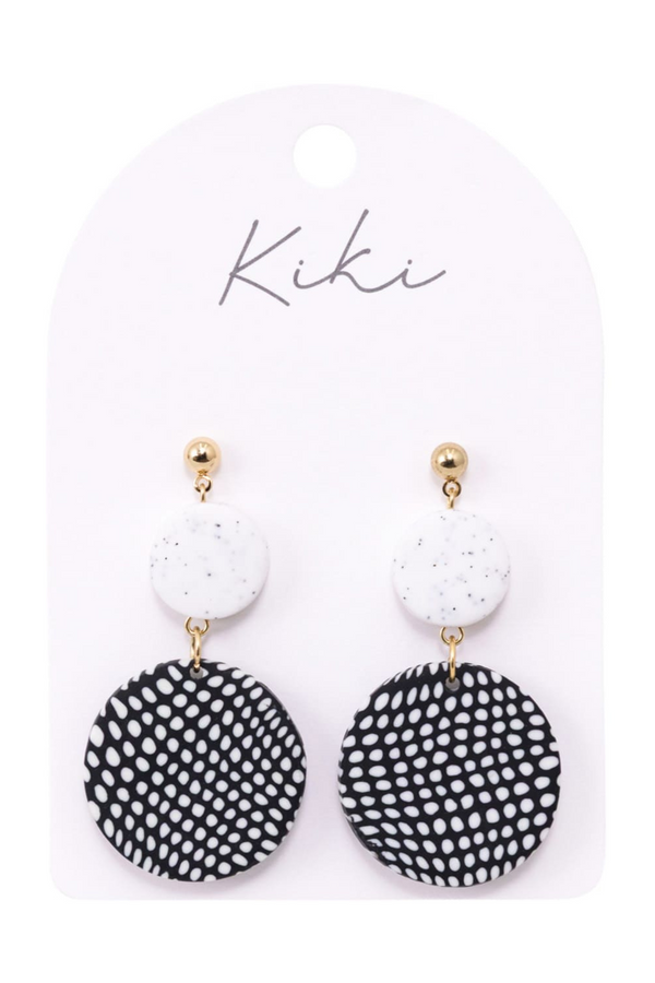 KiKi Speckled Rounds Earrings