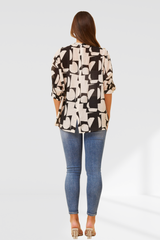 Mila shirt - Black and white