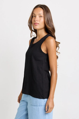 Rory Cotton Slub Tank - Black