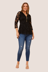 Sia peplum top - Black