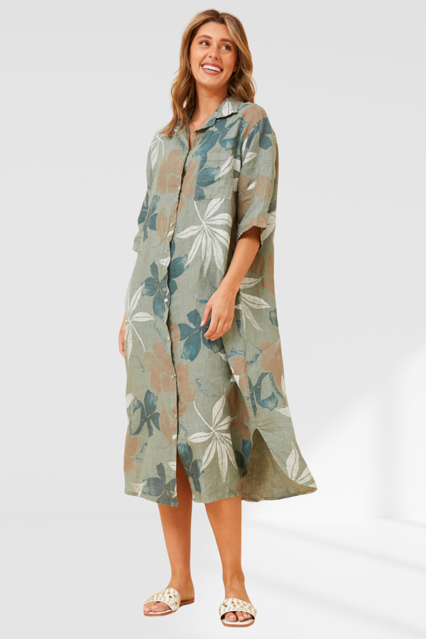 Lainey Dress - Khaki