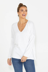 SASS - Angelina Reversible Knit - White