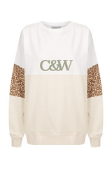 Peta Sweater - Vanilla / Hazel Leopard