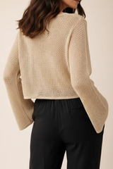 Emma Metallic Crop Knit