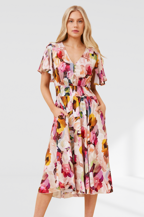 Cleo Dress - Pink Multi
