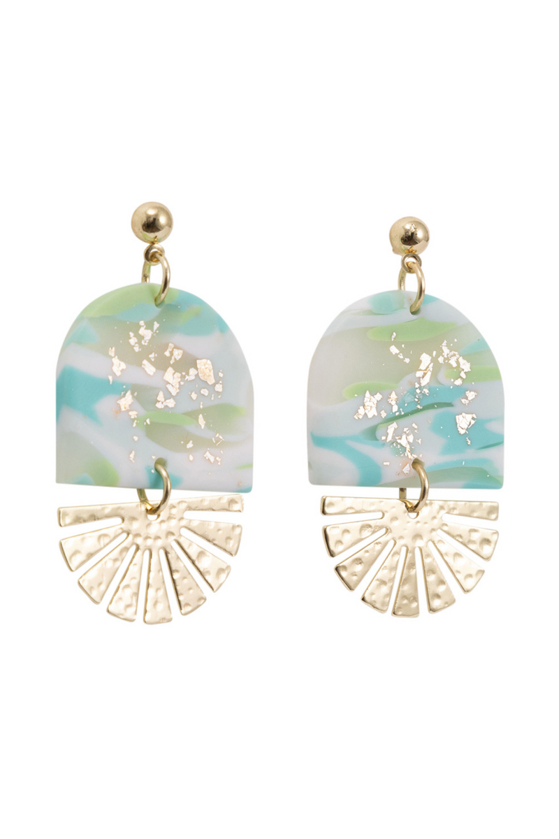 KiKi Aqua Shimmer Earrings