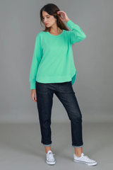 Charlette Oversized Crewneck Sweatshirt – Cotton French Terry