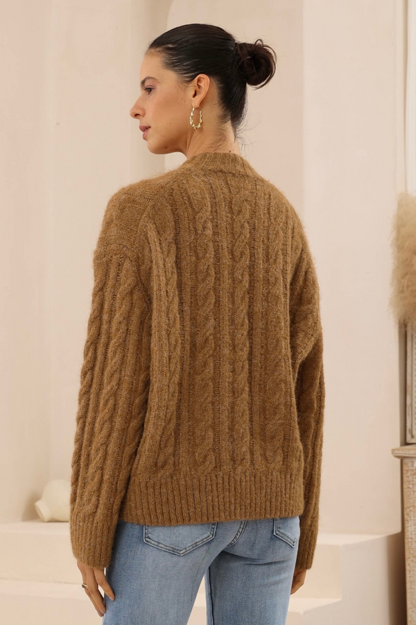 Alana Knit Sweater - Camel