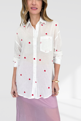 Gabby heart shirt - white