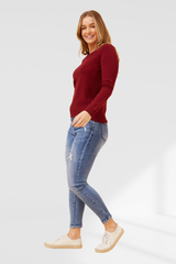 Ruby knit - Red Dahlia
