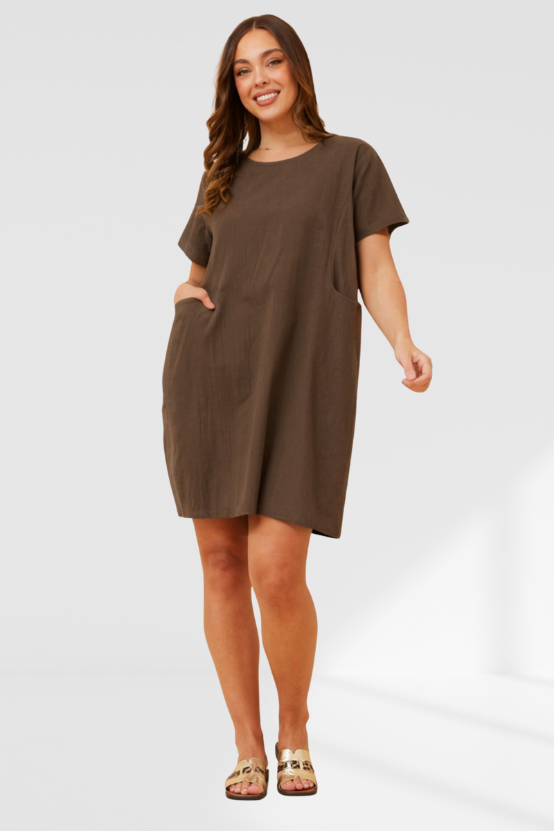 Raeya dress - Chocolate
