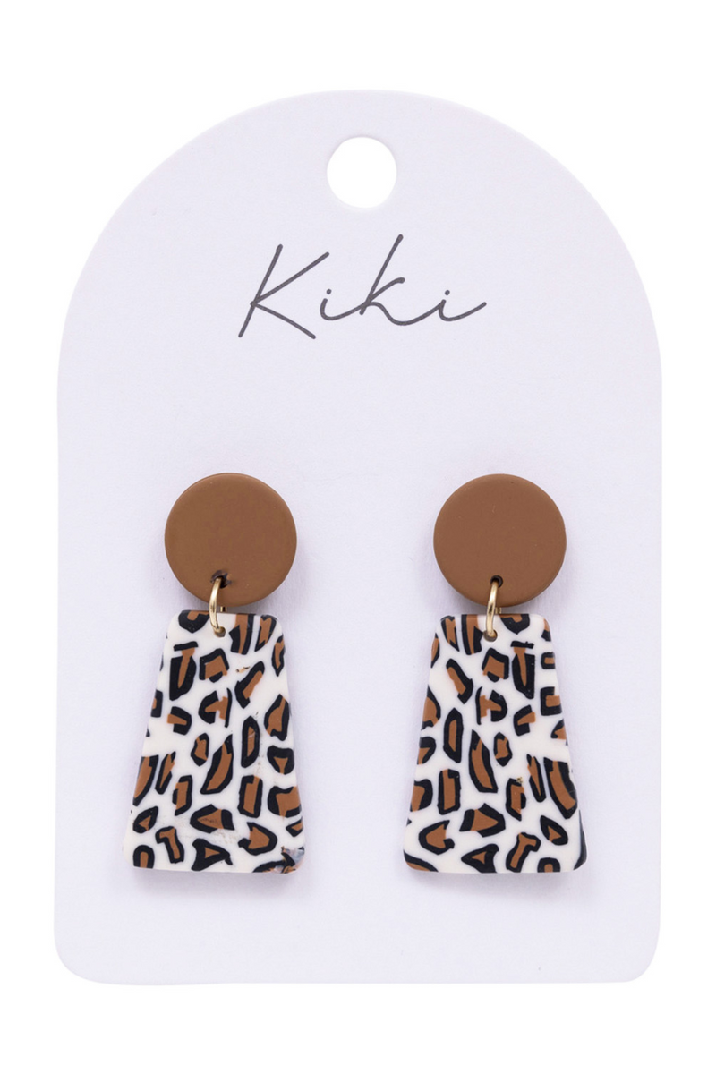 KiKi Leopard Print Earrings