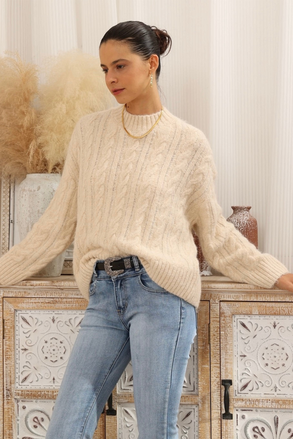 Alana Knit Sweater - Cream