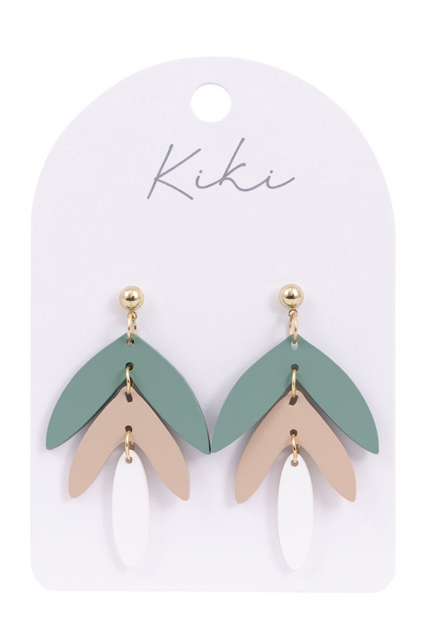 KiKi Green Leaves Earrings