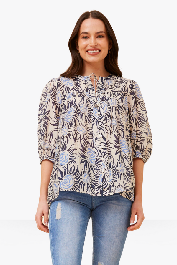 Sonia shirt - multiple blue