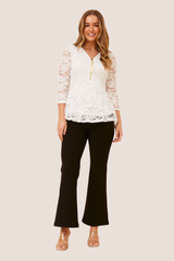 Sia peplum top - white