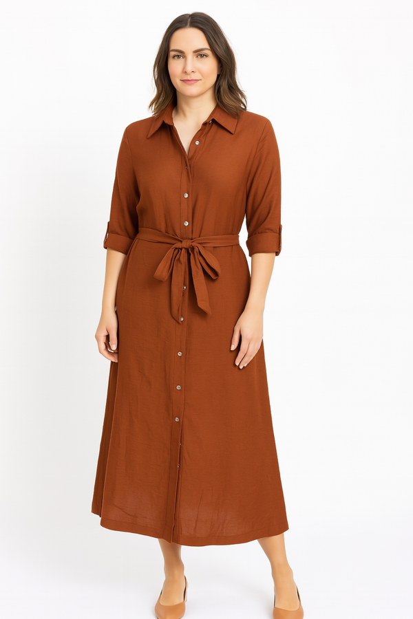 Mikayla Dress - Brown