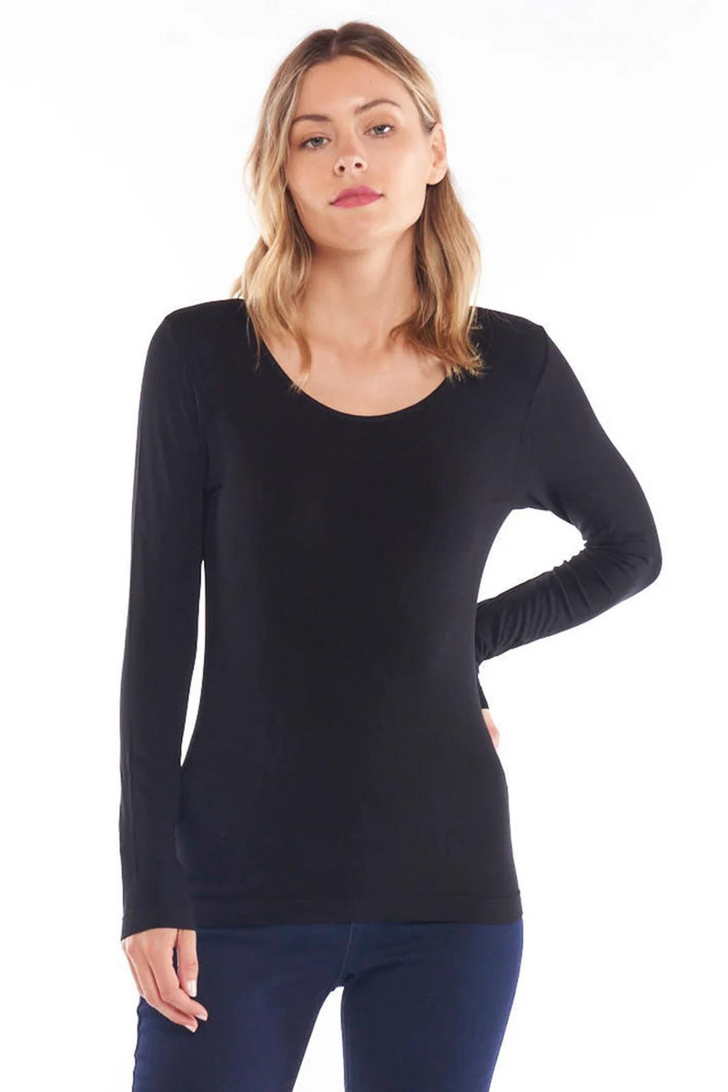 Kelli Long Sleeve Top - Black