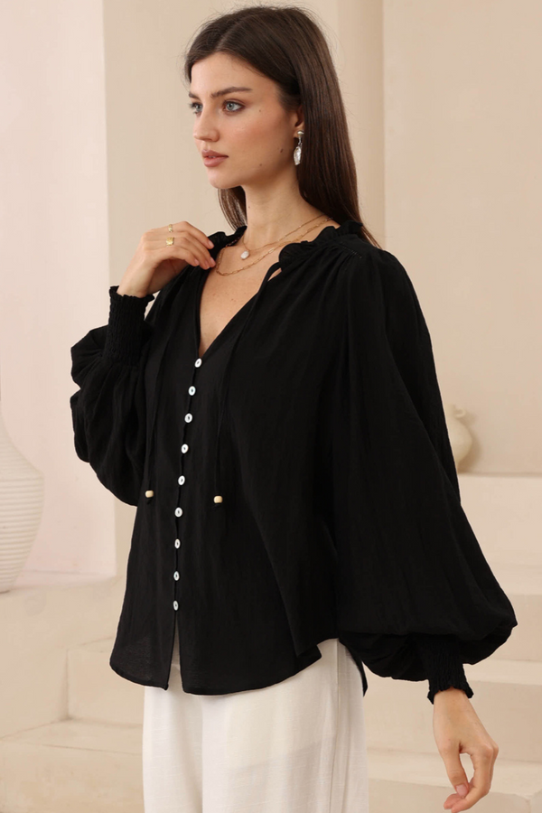 Christina Shirt -Black