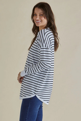 Sophie Knit Jumper - Monochrome Stripe