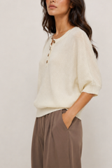 Jenny raglan knit - cream