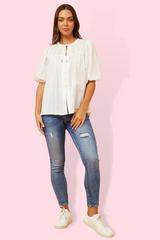 Kia Embroidered Top