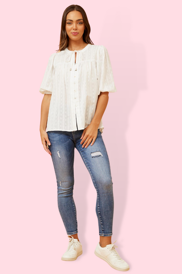 Kia Embroidered Top