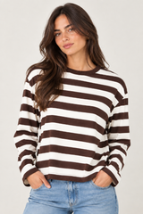 Ziggy top - brown