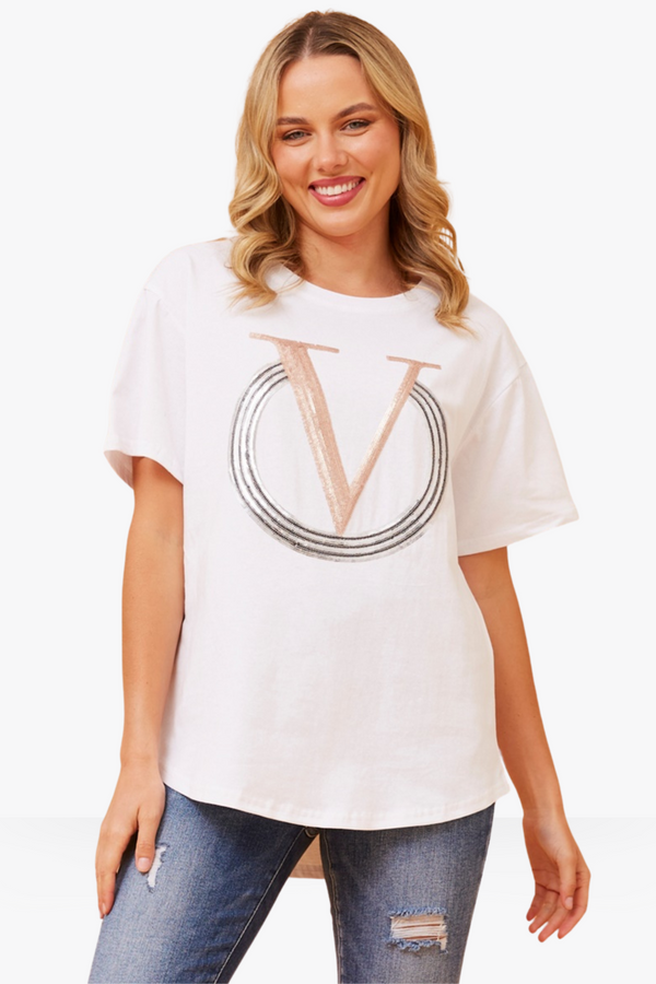 Casey tee - white