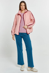 Aubrey Fleece Jacket - Pink/Plum