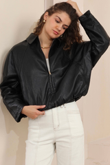Mia pu jacket - Black