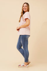 Queen bee tee - Blush