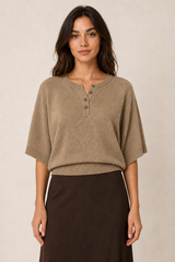 Jenny raglan knit - brown