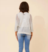 Marnie crochet cardigan - Silver