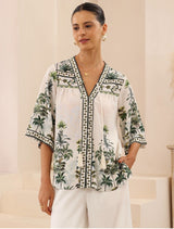 Gabby top - Tropical print