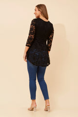 Sia peplum top - Black