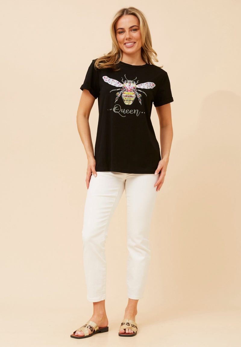 Queen bee tee -Black