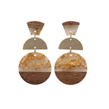 Gold Foil Curves Earrings
