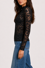 Rudy lace mesh top