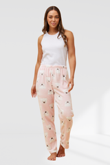 Koala Plush Pants- Pale Pink