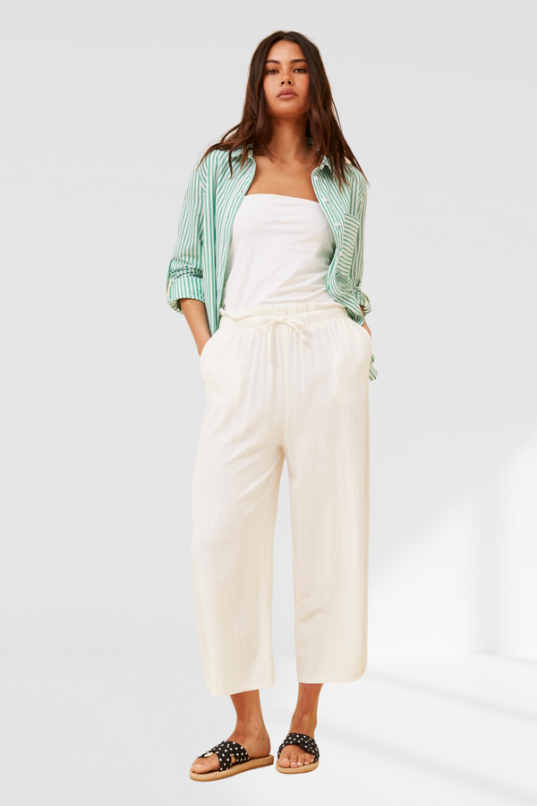Lucy Stripe Shirt - Jade