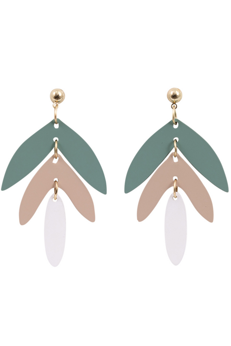 KiKi Green Leaves Earrings