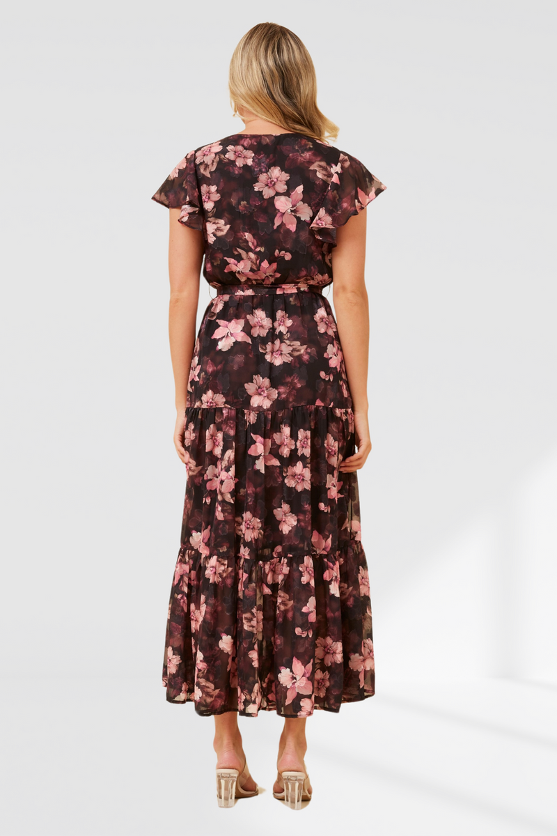 Tabitha Dress - Pink/Black