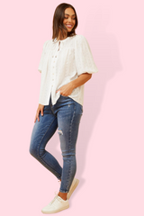 Kia Embroidered Top