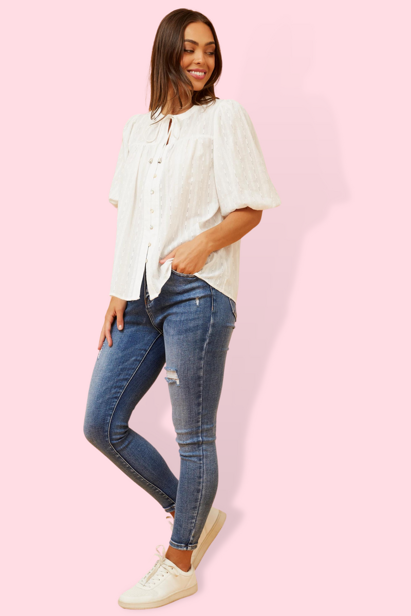 Kia Embroidered Top